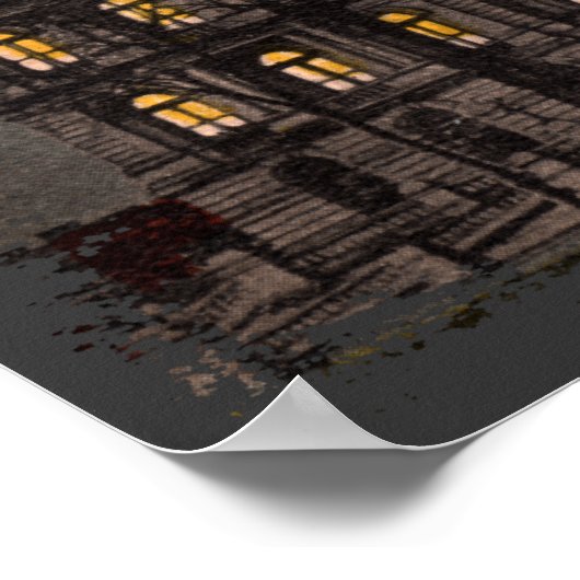 Spooky Halloween Canvas afdrukken Poster (Hoek)