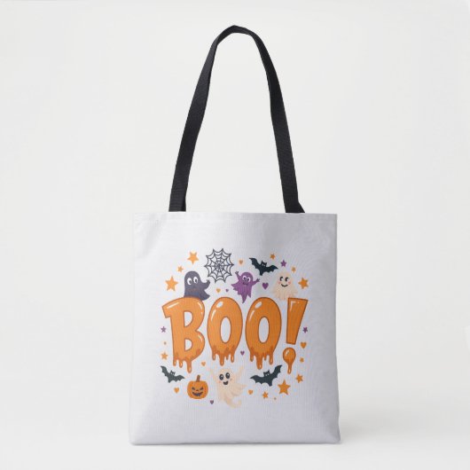 Spooky Halloween Canvas tas | Fun Trick or treat D (Voorkant)