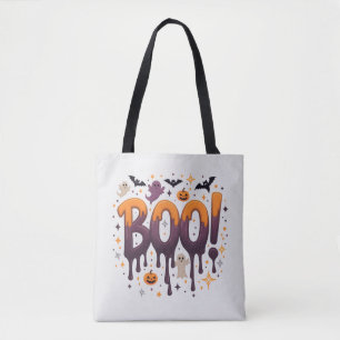 Spooky Halloween Canvas tas Fun Trick or treat D