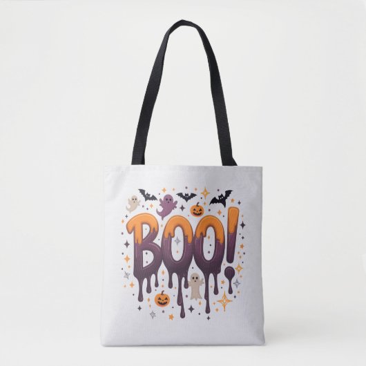 Spooky Halloween Canvas tas | Fun Trick or treat D (Voorkant)