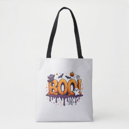 Spooky Halloween Canvas tas | Fun Trick or treat D