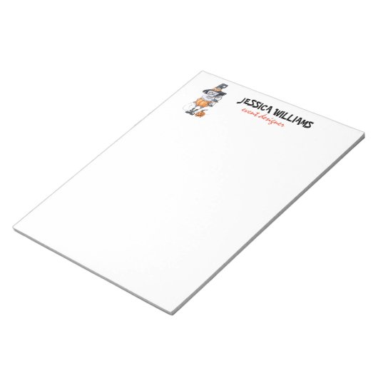 Spooky Halloween-cartoon Notitieblok (Schuin)