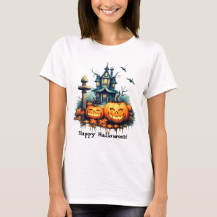 Spooky Halloween Castle T-Shirt
