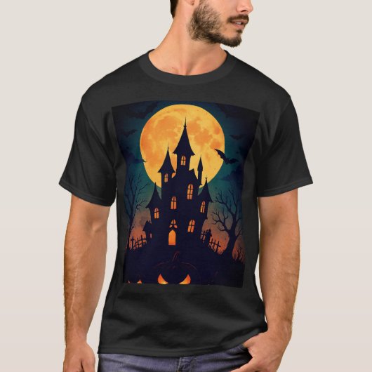 Spooky Halloween Castle T-shirt