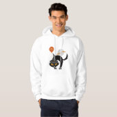 Spooky Halloween Cat Hoodie (Voorkant volledig)