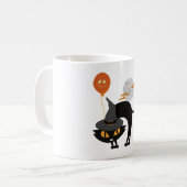 Spooky Halloween Cat Koffiemok (Voorkant links)