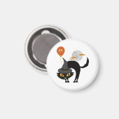 Spooky Halloween Cat Magneet (Voorkant / Achterkant)