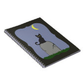 Spooky Halloween Cat Notitieboek (Rechterzijde)