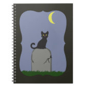 Spooky Halloween Cat Notitieboek (Voorkant)
