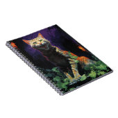 Spooky Halloween Cat Notitieboek (Rechterzijde)