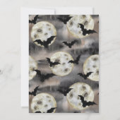 Spooky Halloween Cat Pumpkin Party Kaart (Achterkant)