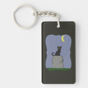 Spooky Halloween Cat Sleutelhanger