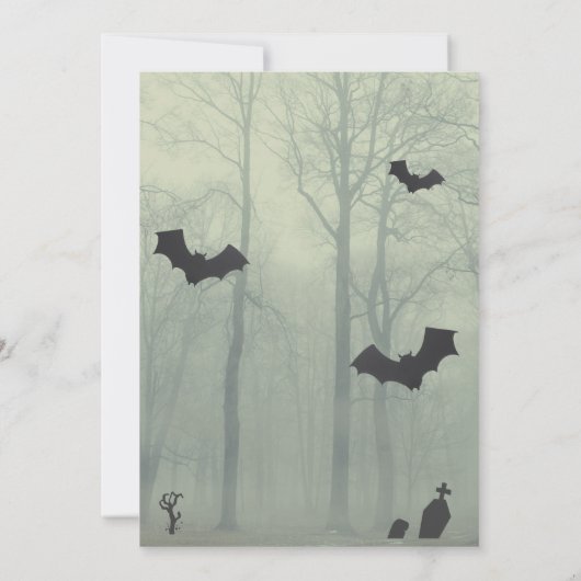 Spooky Halloween Celebration Kaart (Achterkant)