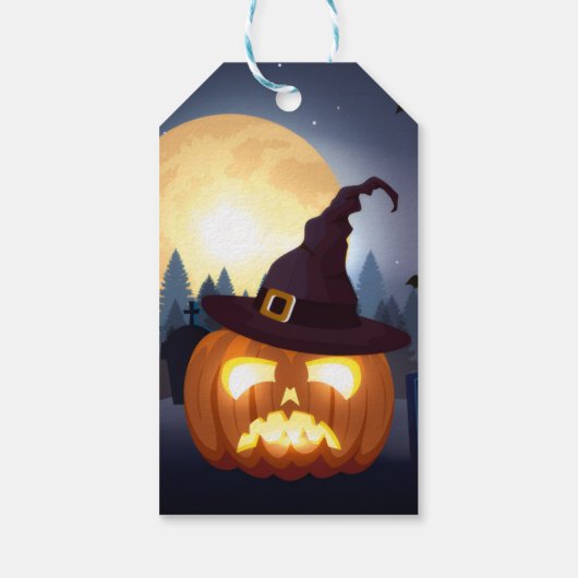 Spooky Halloween Charm Cadeaulabel (Achterkant)