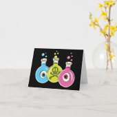 Spooky Halloween Chemistry Wenskaarten Kaart (Gele Bloem)