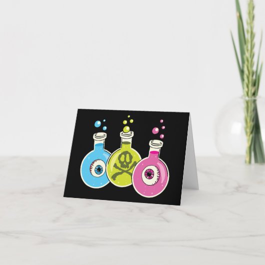 Spooky Halloween Chemistry Wenskaarten Kaart (Voorkant)