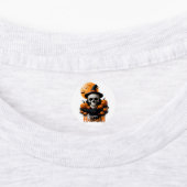 Spooky Halloween Circle Design Labels (Aangebracht)