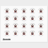 Spooky Halloween Classic Ronde Sticker- Sticker (Vel)