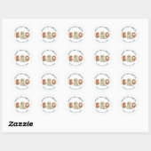 Spooky Halloween Classic Round Sticker (Vel)