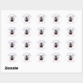 Spooky Halloween Classic Round Sticker (Vel)