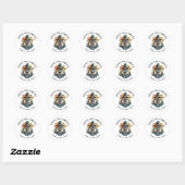 Spooky Halloween Classic Round Sticker (Vel)