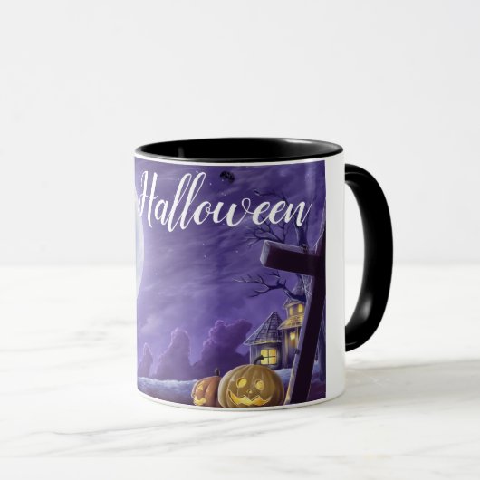 Spooky Halloween Coffee Mok (Voorkant rechts)