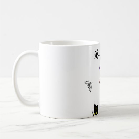 Spooky Halloween Coffee Mok met leuke Design - Per (Links)