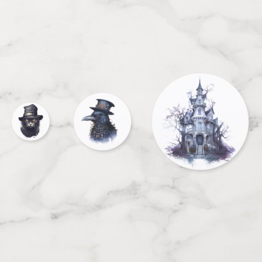 Spooky Halloween Confetti (Achterkanten)