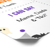 Spooky Halloween Confetti eerste verjaardag poster (Hoek)