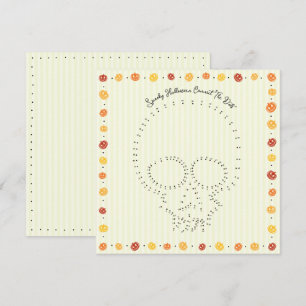 Spooky Halloween Connect-The-Stippen Kaart