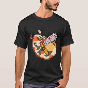Spooky Halloween Costume Chainzaag Horror Hamster T-shirt