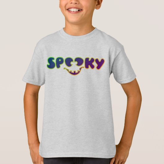 Spooky Halloween costume voor jongens T-Shirt (Voorkant)