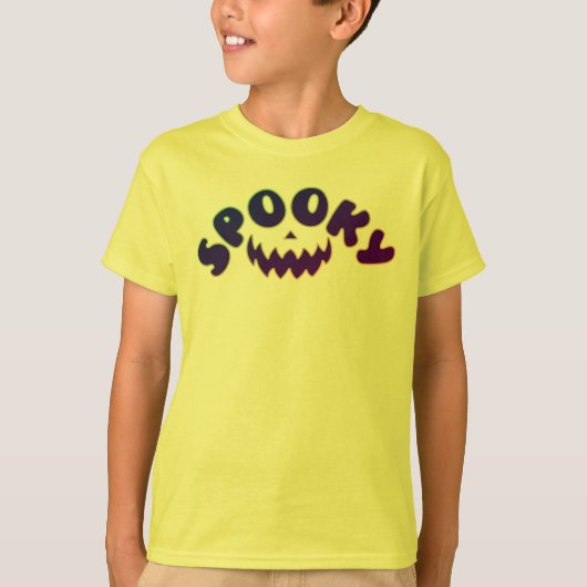 Spooky Halloween costume voor jongens T-Shirt (Voorkant)