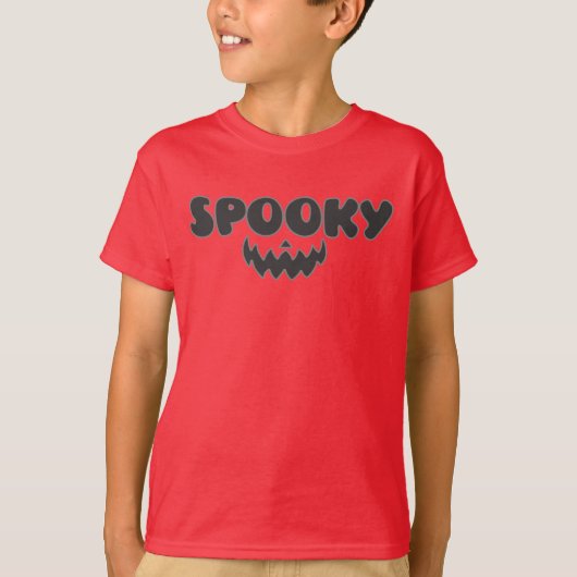 Spooky Halloween costume voor jongens T-Shirt (Voorkant)