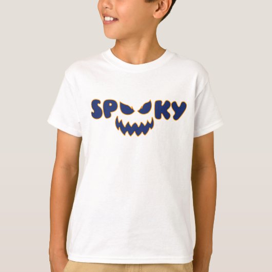 Spooky Halloween costume voor jongens T-Shirt (Voorkant)