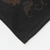 Spooky Halloween Creepy Pumpkin Scary Witch Zombie Fleece Deken (Hoek)