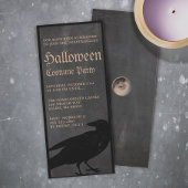 Spooky Halloween Crow Gothic Party Uitnodiging