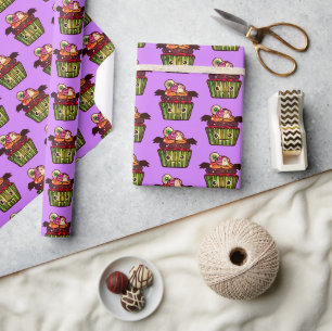 Spooky Halloween Cupcake Cadeaupapier