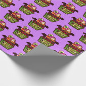 Spooky Halloween Cupcake Cadeaupapier (Hoek)