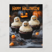 Spooky Halloween cupcakes Ontwerp Briefkaart (Voorkant)