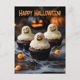 Spooky Halloween cupcakes Ontwerp Briefkaart