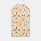 Spooky Halloween Cute Ghost Trick of Treo Cadeaulabel (Achterkant)