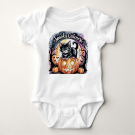 Spooky Halloween Cuteness Kitten, Halloween Kitten Romper