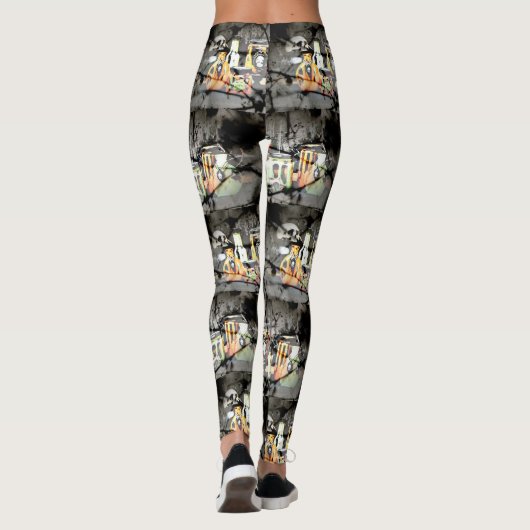 Spooky Halloween Decor Leggings (Achterkant)