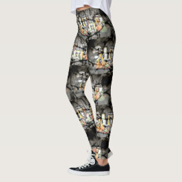 Spooky Halloween Decor Leggings