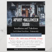 Spooky Halloween Decoration Service Flyer Sjabloon (Voorkant)