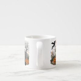 Spooky Halloween Design – Ghost, Pumpkin Espresso Kop