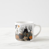 Spooky Halloween  Design – Ghost, Pumpkin Espresso Kop (Rechts)