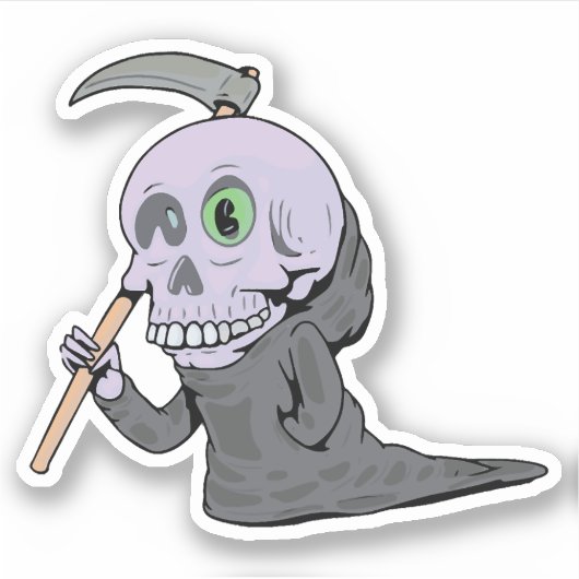 Spooky Halloween design Sticker (Voorkant)