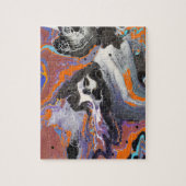 Spooky Halloween Design Traditionele kleuren Legpuzzel (Verticaal)